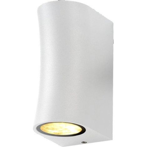 Applique Murale LED IP44 pour 2 ampoules GU10 - Blanc - SILUMEN (1/5)