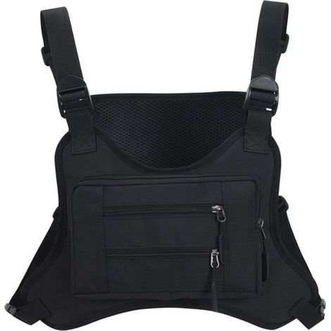 Linghhang – Abriebfeste schwarze Werkzeugtasche – Modulares Hauptfach – Reißverschlusstasche vorne – Verstellbare Schultergurte (1/5)
