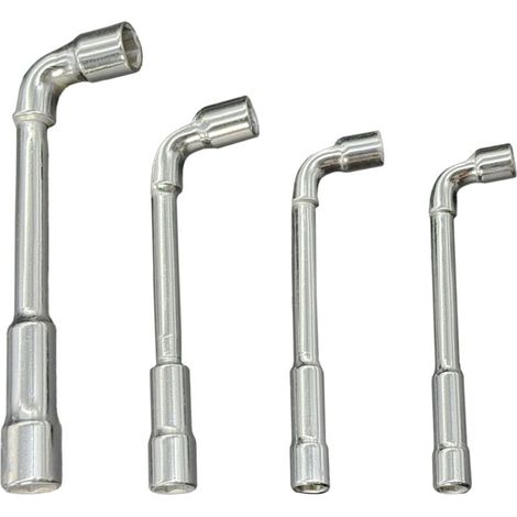 4-teiliger 6-Kant-Steckschlüsselsatz (7 mm, 8 mm, 10 mm, 13 mm), Steckschlüssel, Steckschlüssel aus Chrom-Vanadium-Stahl