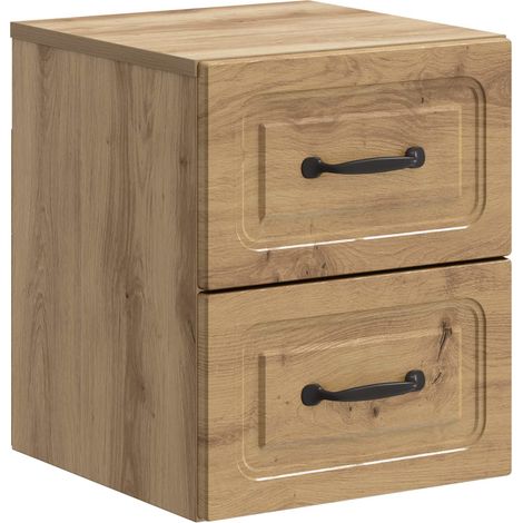 Wall-Mounted Bedside Cabinet Artisan Oak 34.5 x 33 x 40 cm vidaXL (1/5)