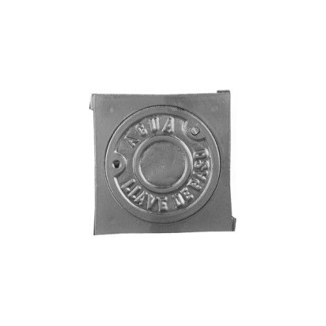 Registro de aluminio para llave de corte