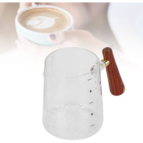 Dickwandiger Glasmessbecher, 500 ml, Milchaufschäumbehälter, Espressotasse, Haushaltsmilchbecher (1/5)
