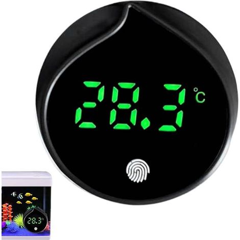 Thermomètre Numérique pour Eau,Moniteur Numérique Double Unité de Température pour Bac à Poissons Accessoires Pour Bac D'Eau Douce (1/5)