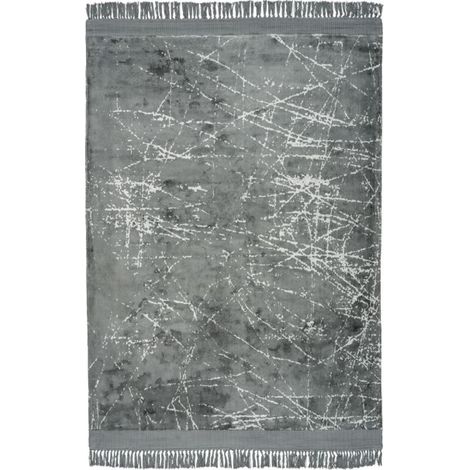 Tapis Tissé à la Main Imprimé "Dolce Vita III" Gris 80 x 150 cm (1/2)