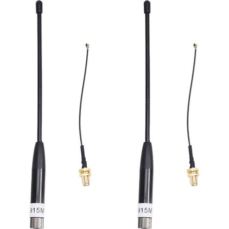 Geeignet für zwei 915-MHz-Antennen, 8 dBi Gewinn, flexible Langstrecken-Peitschenantennen, mit SMA-Adapterkabel, omnidirektionaler SMA-Schnittstelle, geeignet für Mesh-Antennen.