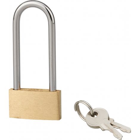 Lucchetto BASIC, 30 mm, arco 1/2 altezza 44 mm, arco in acciaio, 2 chiavi - SERRUPRIX