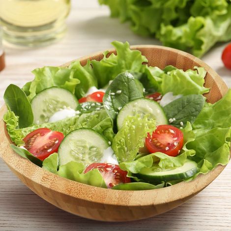 Ovale salatschussel aus bambus - naturlich leicht zu reinigen