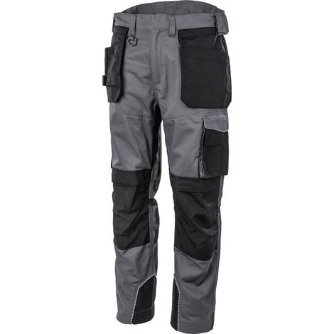 Pantaloni da lavoro multitasche Albatros EXPERT 360° Nero / Grigio 46