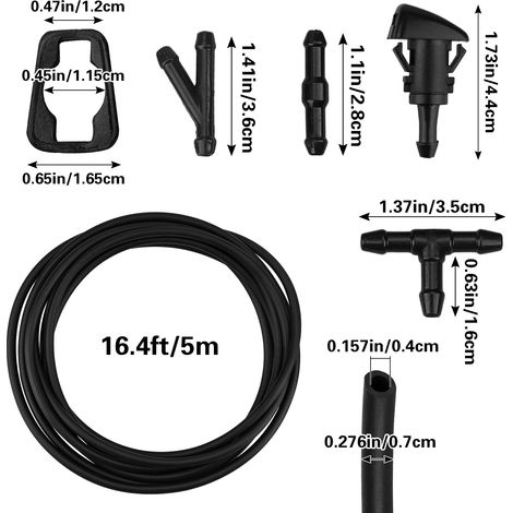 Kit de raccordement de tuyau de gicleur de lave-glace 5116079AA (1/4)