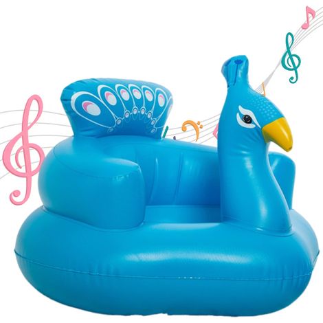Siège d'école pour bébé, chaise haute, canapé gonflable pour bébé, siège de salle à manger, musique portable, canapé pour enfants (1/5)