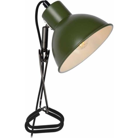 Delight MOYS Klemmlampe grün Retro-Design Stahl