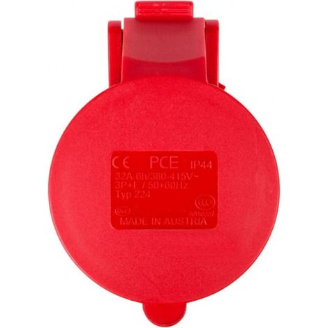 Presa portatile 125A 4P 400V rossa IP67 power twist 244-6