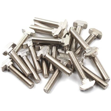 4040 T Boulon de vis Boulon Outil de fermeture pour T-slotted Aluminium Profilé en acier carbone M8x40 (Pack de 30) (1/5)