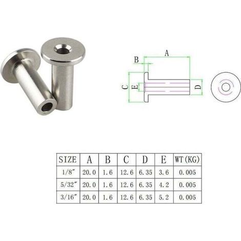 30 Pcs Manchons de Protection en Acier Inoxydable pour Garde-corps de Câble 5/32 Pouce Poteaux en Bois, Balustrade de Bricolage (1/3)