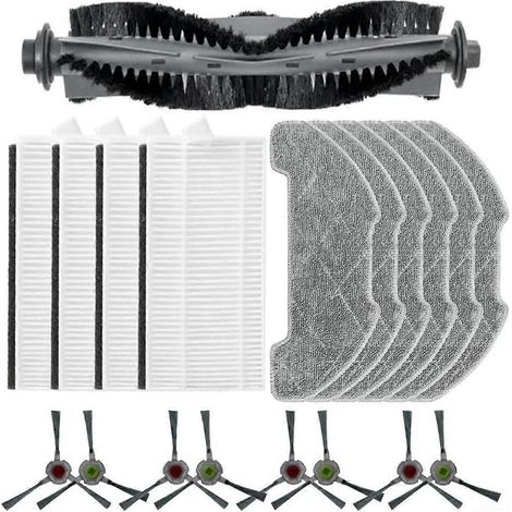 Accessoires pour aspirateur robot P30 : brosse principale latérale, filtre HEPA, chiffon de nettoyage (1/5)