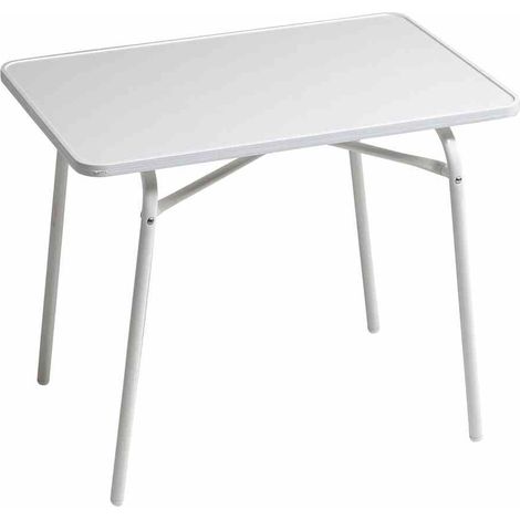 Kindertisch 60x40 cm, weiß Gestell aus Stahl in weiß, Tischplatte aus top in weiß