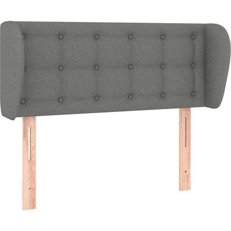 Maison Exclusive - Cabecero de tela gris oscuro 83x23x78/88 cm (1/5)