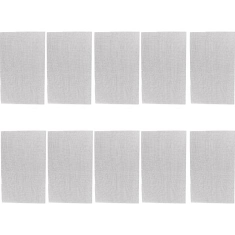 Treillis de soudure plastique, 10 pièces, maille 0,3 mm, 20 x 12,5 cm