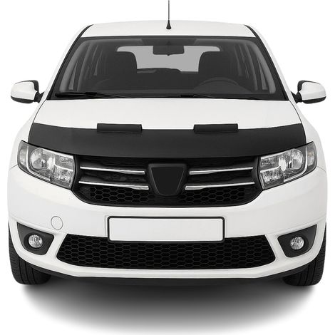 Protège Capot compatible avec Dacia Sandero 2012 à 2020, Bra de Capot Protection, Noir (1/5)