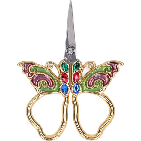 Ciseaux de couture rétro en acier inoxydable, tranchants, décoratifs, portables et pratiques, 3,5 x 6,4 x 8,3 cm. Idéaux pour la broderie à la maison.