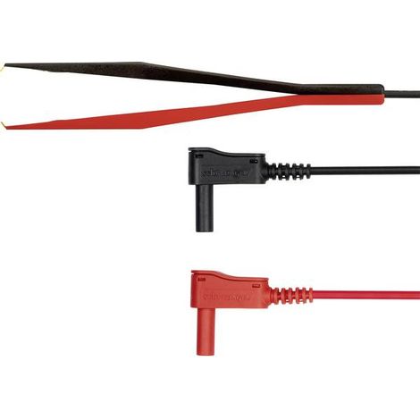 Schützinger KWML 8452 / PZ / 0.75 / 100 Cavo di misura Spina 4 mm Sonda Nero/Rosso 1 pz.