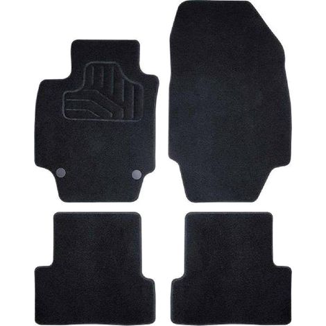 Tapis de voiture sur mesure pour Citroen C5 Aircross ap18 – Moquette renforcée 700 g/m² – Antidérapant – Facile à nettoyer (1/5)