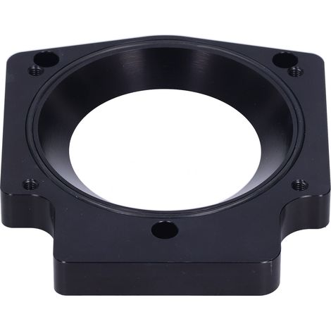 Entretoise d'adaptation de corps de papillon pour collecteur d'admission de 3,6 pouces, compatible avec les moteurs GM GEN III LS1, LS2, LS6, LSX et LS4 (noir). (1/5)