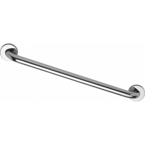 Barre d'appui droite Inox poli brillant 600mm, adaptée PMR et Séniors