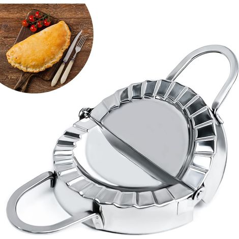 Moule à raviolis en acier inoxydable, emporte-pièce pour pâte à wonton, calzone et goya, ustensile de cuisine professionnel, outil de préparation alimentaire (1/5)