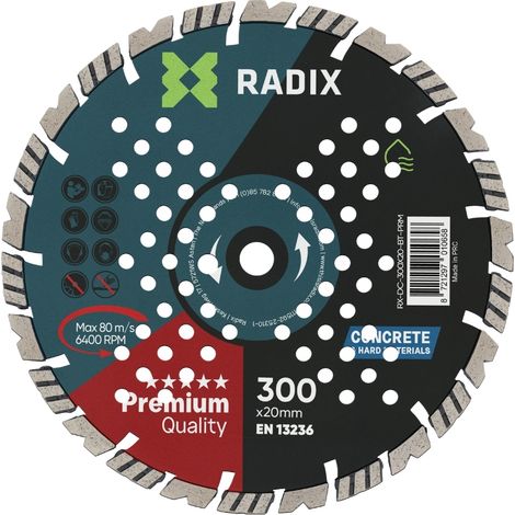 Disque diamant béton - Radix - Premium - 300 x 20 mm (1/3)