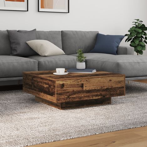 Table Basse-Table Salon Bois vieilli Bleu 80 x 80 x 31 cm Bois d'ingénierie 543854 (1/5)