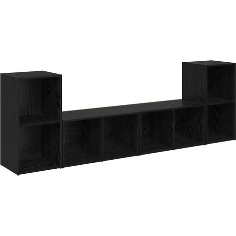 Maison Exclusive - Ensemble meuble TV 4 pcs Chêne noir 37 x 37 x 72 cm