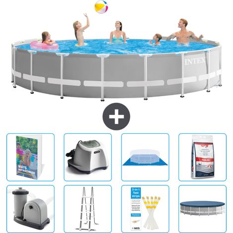 Prism Frame Pool Rund - 549x122 cm - 9-teilig S649