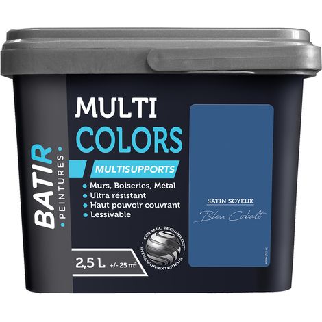 Batir Mehrfarbenfarbe Multimaterial Satin Glänzend 2,5l - Batir