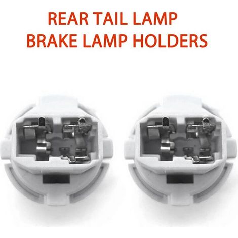 Adecuado para paquetes de 20 portalámparas de luz de freno T20 para automóviles y soportes para portalámparas de luz trasera, compatible con Accord T20W 33515-S50-003 (1/3)