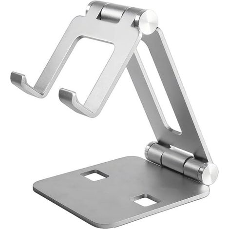 Handyhalterung – Tischhalterung – Verstellbare Handyhalterung – Halterung für E-Reader und Tablets – Silber (1/5)