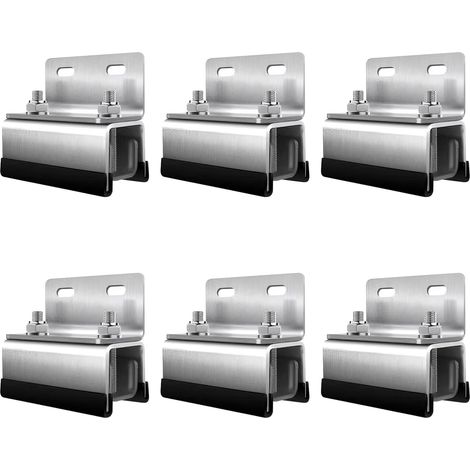 6pcs 304 Stainless Steel Roof Mount Kit Roof Box Mounting Kit for Boxer, Jumper, Ducato, Movano (1/5)