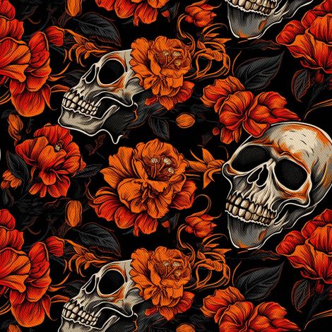 Tela decorativa para exteriores Oxford - Motivo de calavera I DX4121 (1/5)