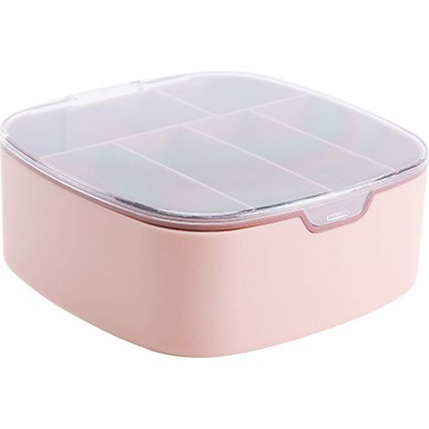 Boîte de rangement de câbles en plastique avec couvercle, grand format, pour fournitures de bureau à domicile, chargeur de téléphone, câbles (1/5)