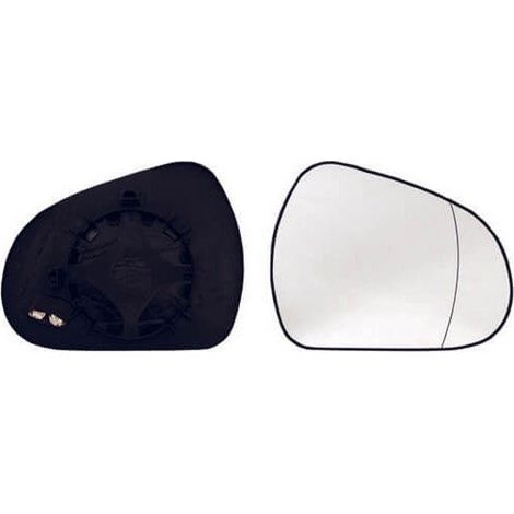 Verre de rétroviseur droit convexe chauffant Peugeot 207 depuis 2006