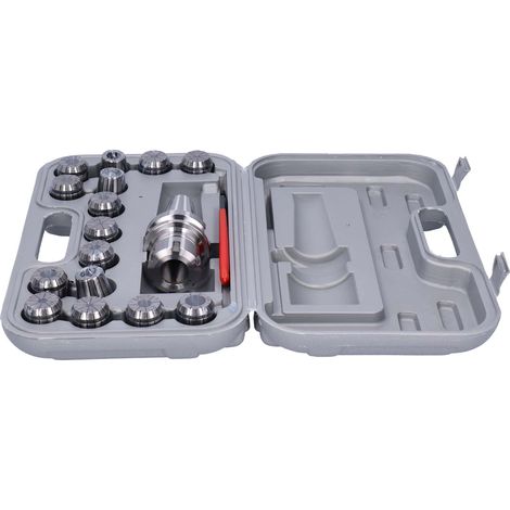 Jeu de 15 pinces élastiques ER32 BT40-15PC, porte-outil métrique ER, lot complet pour fraisage, précision et fixation robuste, adapté aux machines CNC. (1/5)