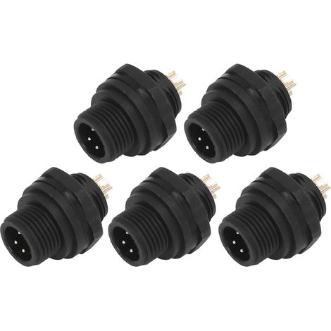 Connecteur étanche industriel IP67, 5 pièces, 4 broches, câble électrique d'aviation, prise rapide, boucle E7