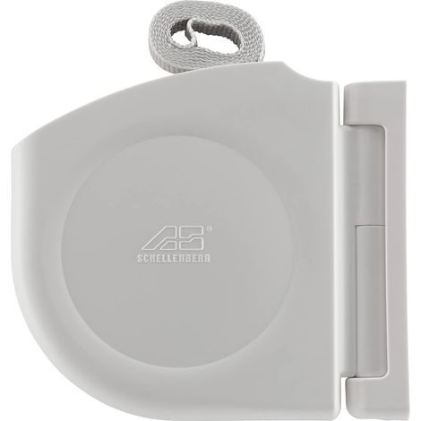 Enrouleur de sangle pour volet roulant Design Mini, avec sangle 14 mm x 5 m et support mural, blanc (1/5)