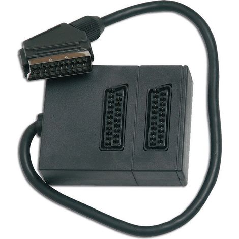 Euroconnecteur multimédia Simon Finstock 21 broches avec 2 prises