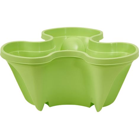 Jardinière verticale à 3 niveaux en polypropylène, pot de fleurs empilable pour jardin et balcon (1/5)
