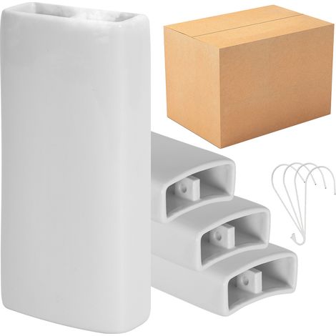 TolleTour Humidificateur radiateur céramique lot de 4 blanc double ouverture avec crochets (1/5)