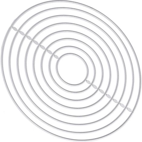 Gabarit de découpe en acier au carbone pour cartes et papier, moule de découpe en métal, pour scrapbooking et création de cartes en papier, décoration d'album photo, rond (1/5)