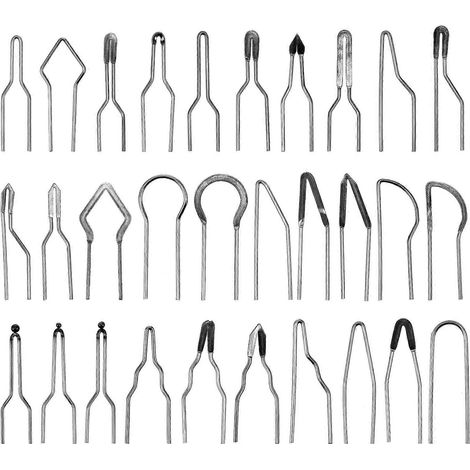 Ensemble de 30 outils de pyrogravure de formes variées, compatibles avec les artistes. Caractéristiques : répartition de la chaleur (1/5)