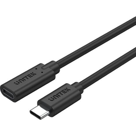 UNITEK C14086BK cable USB USB 3.2 Gen 2 (3.1 Gen 2) 0,5 m USB C Negro (1/4)