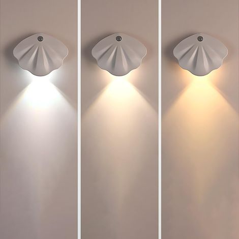 Veilleuse à capteur USB, 3 modes d'éclairage, veilleuse LED à détecteur de mouvement, veilleuse rechargeable pour chambre, cuisine, salle de bain
